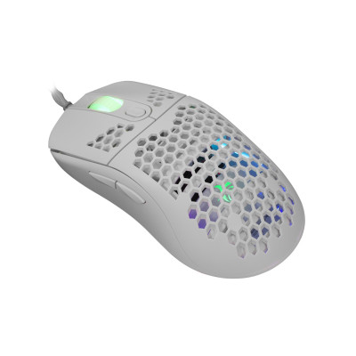 GALAHAD White ratón Juego Ambidextro USB tipo A Óptico 7200 DPI