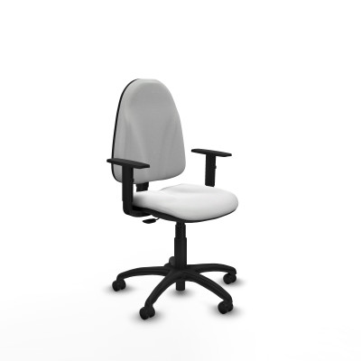 Algarra CP bali blanco brazos 1D base poliamida ruedas engomadas 50mm