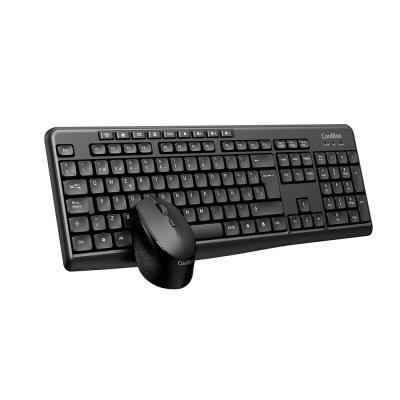 Kit teclado + raton coolbox inalambrico multimedia negro coo - ktr - 03w