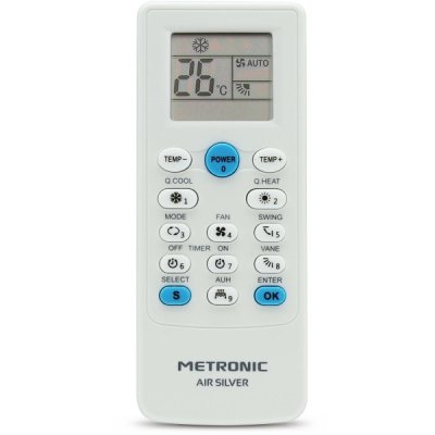 Metronic Mando a Distancia Universal Aire Acondicionado - Color Blanco