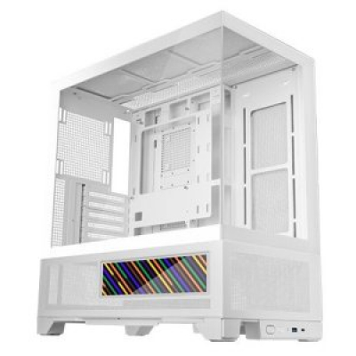 CAJA ATX SEMITORRE MARS GAMING MCLCDX BLANCO CRISTAL TEMPLADO CONTINUO LCD GPU 425mm 3x2.5 o 3x3.5