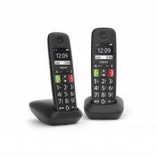 Gigaset E290 Duo Teléfono DECT/analógico Identificador de llamadas Negro