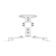 AISENS Soporte Universal Giratorio, Inclinable de Techo para Proyector 13.5Kg, Blanco
