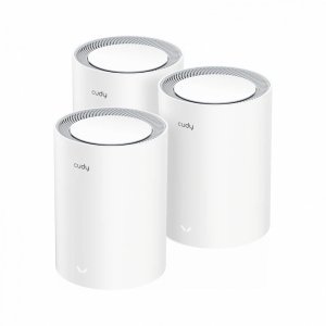 Cudy AX3000 Pack de 3 Sistemas WiFi 6 Mesh AX3000 2.5G Dual Band - Admite Ancho de Banda de 20/40/80/160MHz - 1x Puerto LAN 10/1