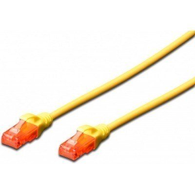 CABLE DE RED CAT 6 U/UTP DE 5,0 METROS EN COLOR AMARILLO.