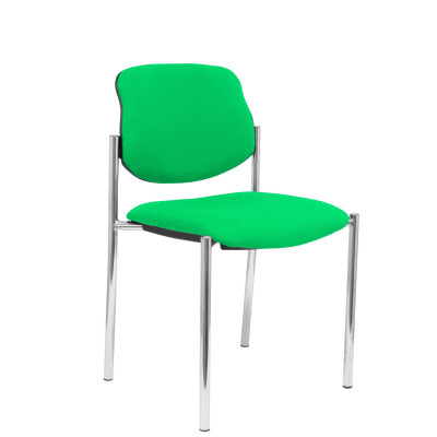 Silla fija Styl bali verde chasis cromo