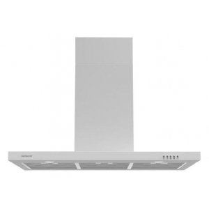 Campana decorativa de pared horizontal Corberó VOSTOK960W, t-invertida, 90 cm, 648 m3/h, clase A, 3 velocidades, 71dB, filtro aluminio, 2 luces LED, blanco