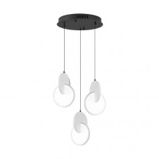 Plafon Colgante Carlota 3l Negro/Blanco 51w 6500k 7140lm Regx33x29cm
