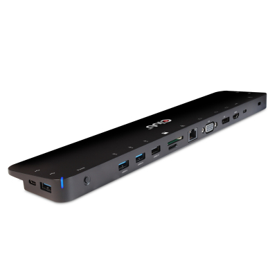 CSV-1564W100 base para portátil y replicador de puertos Acoplamiento USB 3.2 Gen 1 (3.1 Gen 1) Type-C Negro