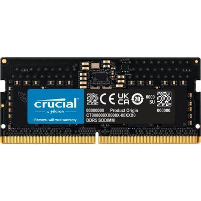 Memoria ram ddr5 8gb crucial - sodimm - 5200 mhz - pc5 41600 cl42