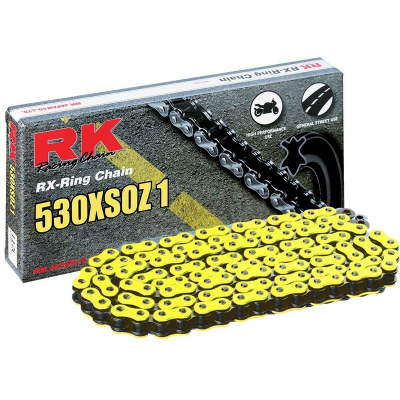 Cadena RK FY530XSO con 120 eslabones amarillo YY530XSO-120