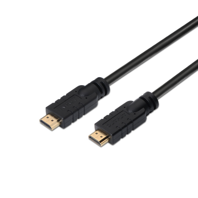 Cable HDMI V2.0 Premium alta velocidad / HEC 4k@60Hz 18Gbps con repetidor, A/M-A/M, Negro, 25 m