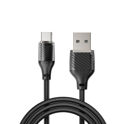 XO NB291 Cable USB-A Macho a USB-C - Carga y Transmision de Datos Alta Velocidad - 6A - 1m - Color Negro