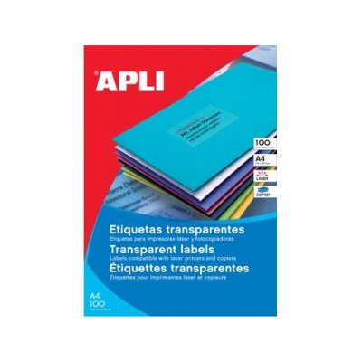 SP-581225 Transparente Etiqueta para impresora autoadhesiva