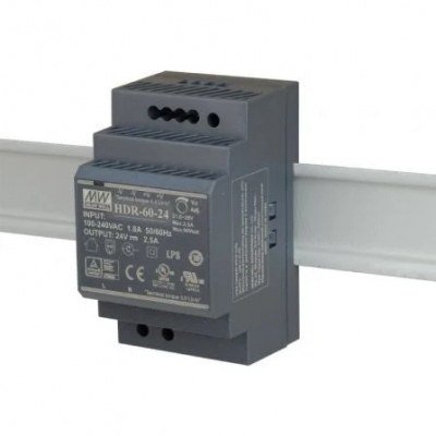 Fuente de Alimentación 24VDC Ultra Slim DIN Rail PSU D-Link DIS-H60-24/ 60W