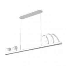 Colgante World Blanco 167w 3000-4000-6000k 14976lm C/luz Ambiente Remoto Y Reg.intensidad Regx115x15cm