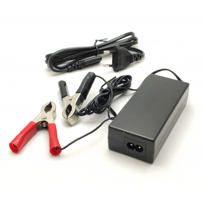 CARGADOR Batería Plomo y GEL 24V/2Amh con pinzas