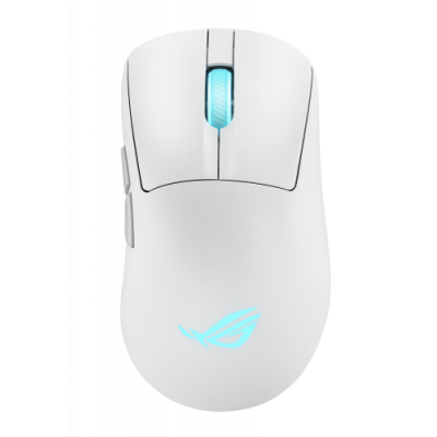 ASUS ROG Keris II Origin WHT ratón Juego mano derecha RF Wireless + Bluetooth + USB Type-A Óptico 42000 DPI