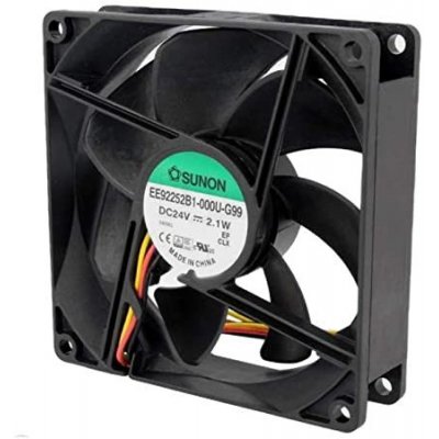 VENTILADOR 24Vdc 92x92x25mm 2,1W 3 Cables BOLAS Sunon