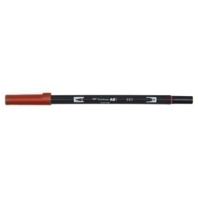ROTULADOR TOMBOW DOBLE PUNTA PINC. ROJO - Pack de 6 unidades