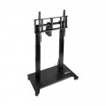 Carro TV motorizado con ruedas TooQ FSM03-B UROS, 52-84 pulgadas, hasta 100 kg, VESA 600 x 500 mm, incl. hasta 90°, altura eléctrica, negro - imagen 3