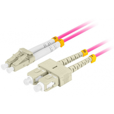 FO-LUSU-MD41-0020-VT Cable de fibra óptica e InfiniBand 2 m 2x LC 2x SC LC/SC Rosa