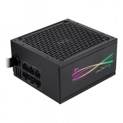 FUENTE DE ALIMENTACION MODULAR AEROCOOL 1000W LUX PRO CERTIFICADO 80+ GOLD APFC VENT.14CM RGB