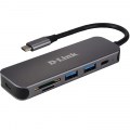 HUB USB-C D-LINK DUB-2325 A 2xUSB3.0 1xUSB-C 1xLECTOR TARJETAS