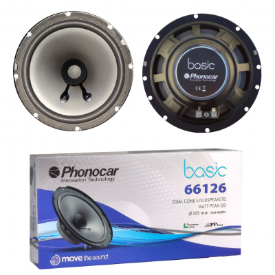 Pareja Altavoces Coche 6.5 60W 4 Ohm 165mm