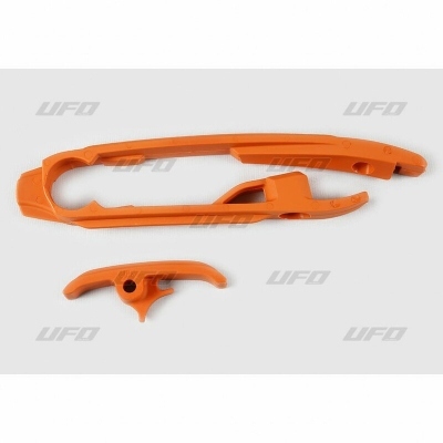 Patín de basculante + Almohadilla de cadena UFO naranja KTM KT04065#127