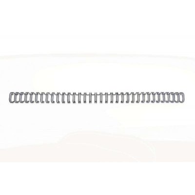 GBC Wirebind Pack de 100 Alambres de Encuadernacion 6mm para Paso 3:1 Redondo o Cuadrado - Formato A4 - Para 34 Orificios - Encuaderna hasta 55 Hojas - Color Negro