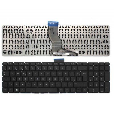 Teclado compatible para portátil HP Pavilion 15-ab / 15-bs / 15q-bd / 17g-br / 15-cc / 813975-071 / Intro grande / Negro