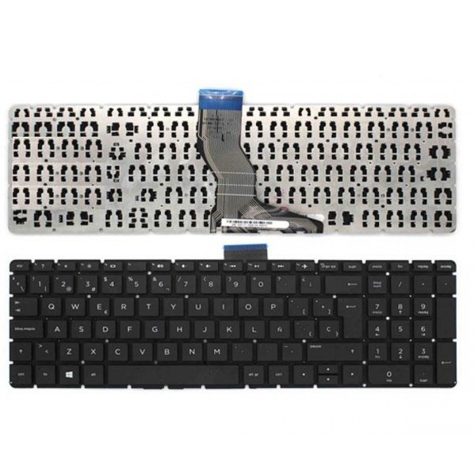 Teclado para portátil Hp Pavilion 15-ab / 15-bs / 15q-bd / 17g-br / 15-cc / 813975-071 / Intro grande / Negro