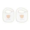 Set de 2 baberos rizo+pique Dream Big Beige