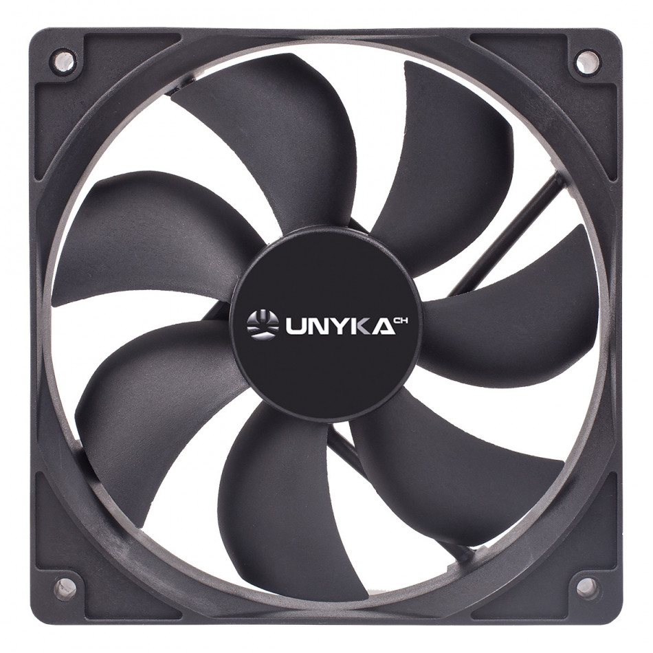 VENTILADOR 12x12cm Negro (3PIN WITH PWM)