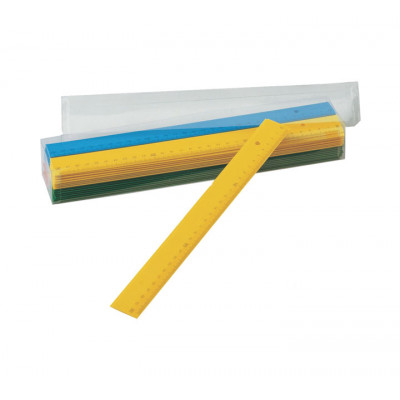 REGLA PLANA FAIBO COLORES OPACOS SURTIDOS 30CM - Color no elegible