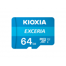 Kioxia Exceria Memoria Microsdxc flash 64gb UHS-I class 1 U1 azul