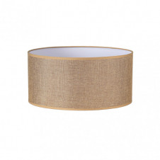 Pantalla Cilindrica Jin E27 Marron 45Dx45dx22h Cm Tejido Saco-yute