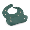 Babero de Silicona Petite&Match Green Dinos