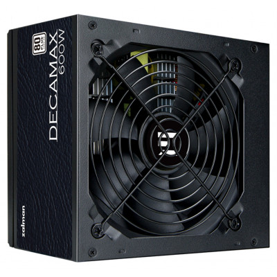FUENTE DE ALIMENTACION ZALMAN DECAMAX 600W 80+ STANDARD ATX NEGRO