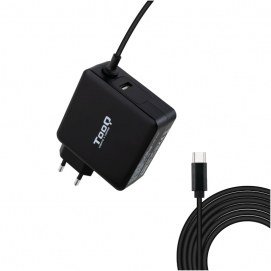 Cargador Portatil Tooq Tqlc-Usbc65Pd 65W Usb Tipo C Negro Power Delivery 3.0