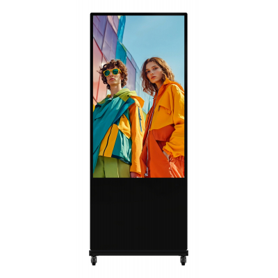 DS-D6055UT-D/S pantalla de señalización Diseño de quiosco 139,7 cm (55) LED Wifi 500 cd / m² 4K Ultra HD Negro Pantalla táctil Procesador incorporado Android 24/7