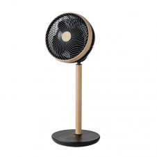 Ventilador De Pie Colibri Negro/haya 25w 12vel 70x28,5x28,5cm 3asp Motor Dc C/remoto Y Temporizador