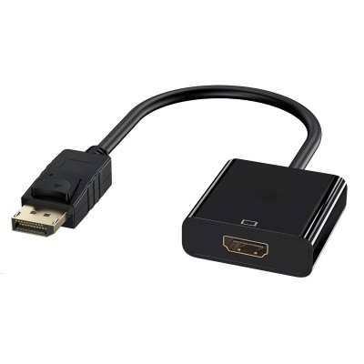 Ewent EC1455 Conversor Displayport A Hdmi, Dp/M-Hdmi A/H, Negro, 15Cm