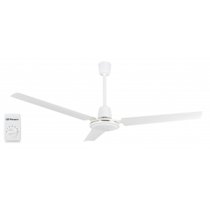 Ventilador de techo Orbegozo CF86140B, 140 cm, 70W, 3 aspas, 5 velocidades, blanco