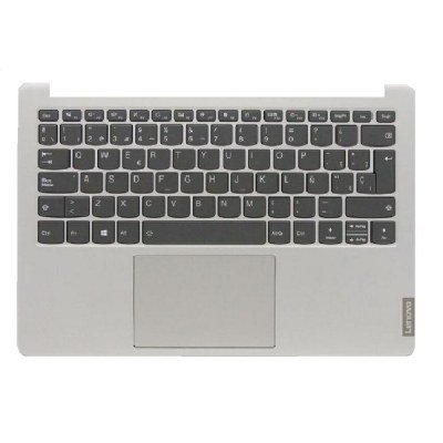 Top case + Teclado compatible para portátil LENOVO S540-13IML Plata Retroiluminado 5CB0W43736