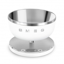 Smeg KSC01WHMWW báscula de cocina Acero inoxidable, Blanco Encimera Alrededor Báscula electrónica de cocina