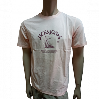 Camiseta JACK & JONES JORNANTUCKET TEE SS CN FST 12297895 Naranja Naranja