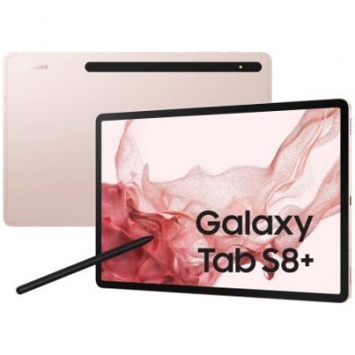Tablet Samsung Galaxy Tab S8+ 12.4/ 8GB/ 128GB/ Octacore/ 5G/ Rosa Dorado