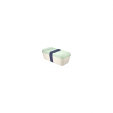 Taper rectangular milan con tapa verde capacidad 0.75l apto para microondas congelador exterior mate 085110GR